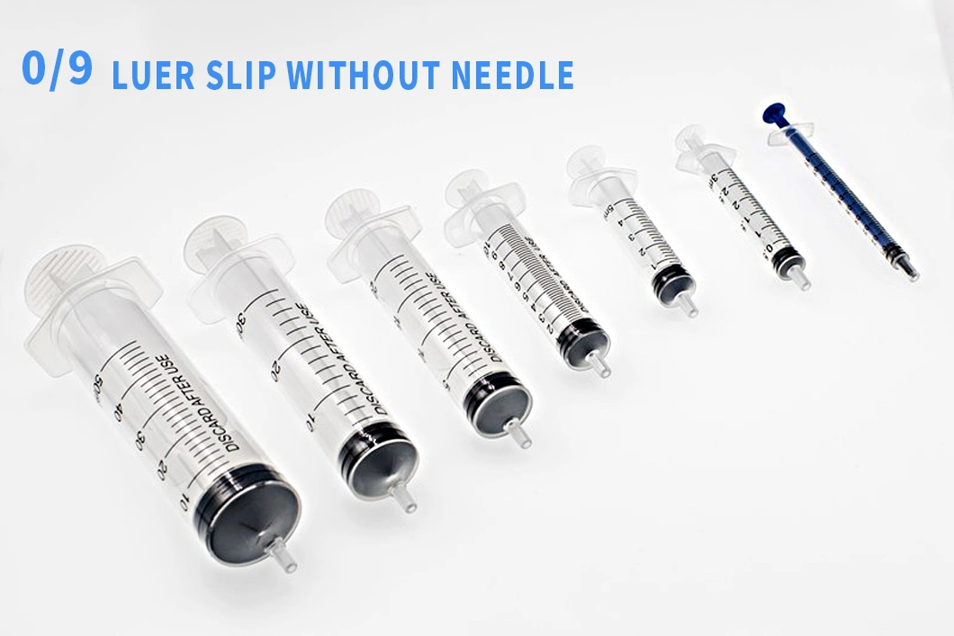 Steroid Irrigation Disposable Insulin Medical Injection Plastic Syringe with Hypodermic Needles