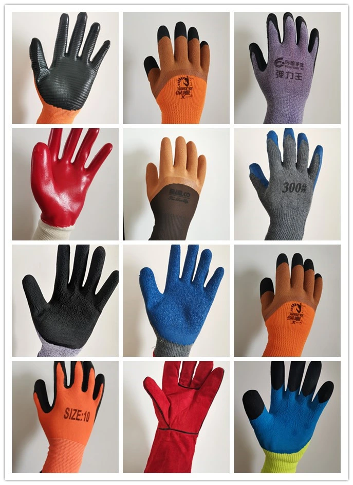 Best Quality Nitrile Series Plus Fingers Safey Working Gloves