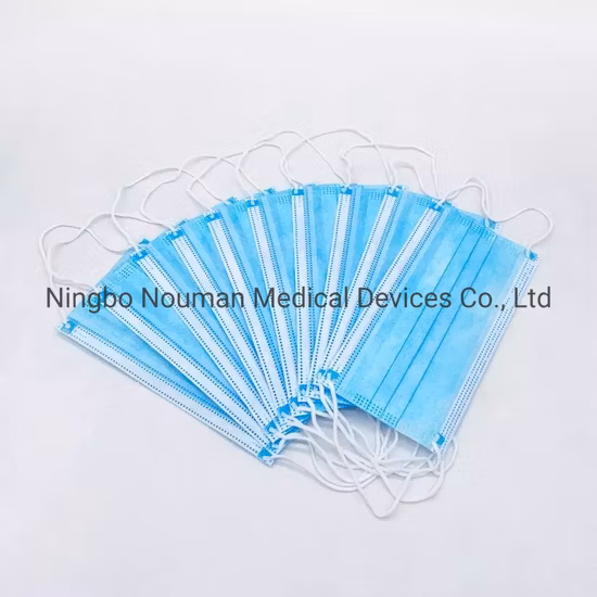 Maschera protettiva monouso di fabbrica con anello auricolare a 3 strati per procedure chirurgiche